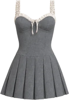 charcoal sweetheart neckline mini dress mini dress